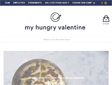 Tablet Screenshot of myhungryvalentine.com